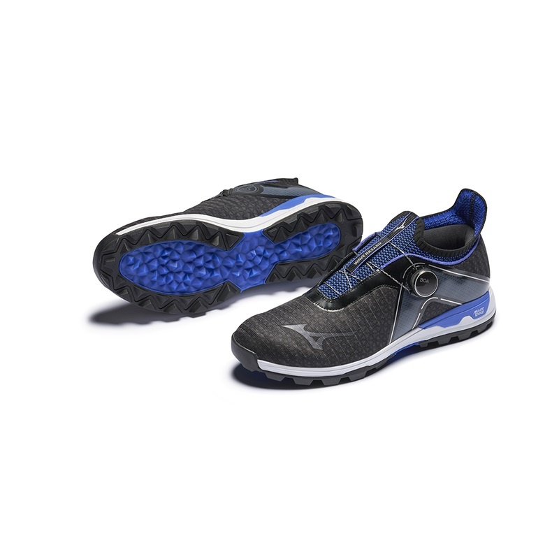 Mizuno Wave Hazard BOA παπουτσια γκολφ ανδρικα μαυρα μπλε | Greece M3865EX