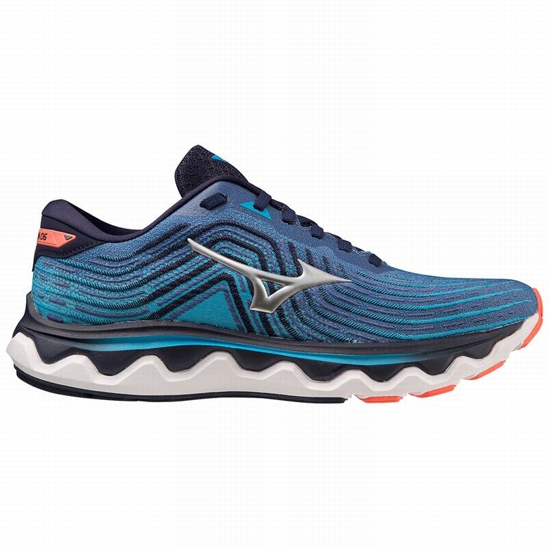 Mizuno Wave Horizon 6 Παπουτσια για Τρεξιμο ανδρικα ασημι | Greece M6382HV