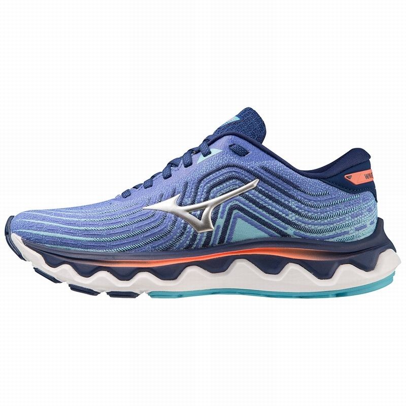 Mizuno Wave Horizon 6 Παπουτσια για Τρεξιμο γυναικεια μπλε | Greece M7348SE