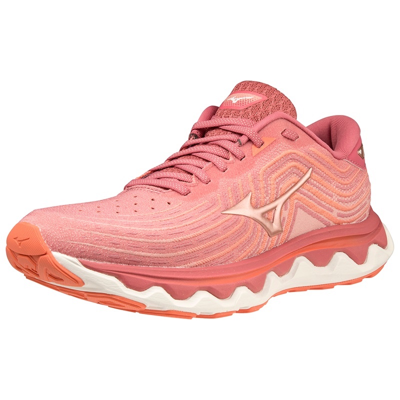 Mizuno Wave Horizon 6 Παπουτσια για Τρεξιμο γυναικεια ροζ | Greece M9378UG