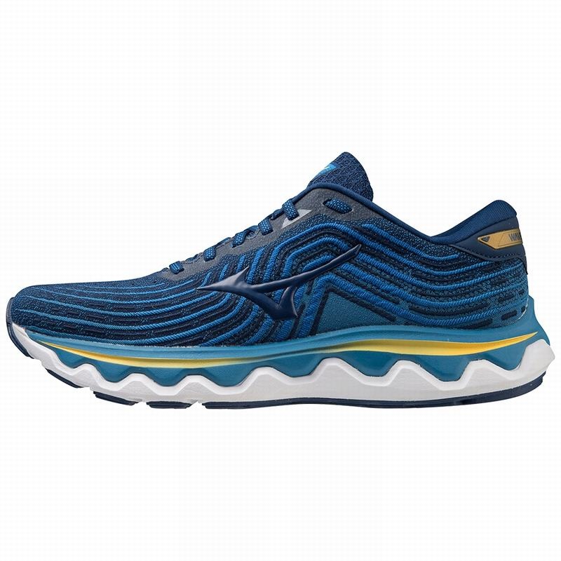 Mizuno Wave Horizon 6 Παπουτσια για Τρεξιμο ανδρικα μπλε μπλε μπλε | Greece M4923LP