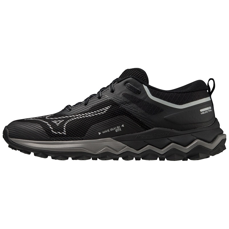 Mizuno Wave Ibuki 4 GTX Παπουτσια Trail γυναικεια μαυρα ασημι | Greece M5098ZA