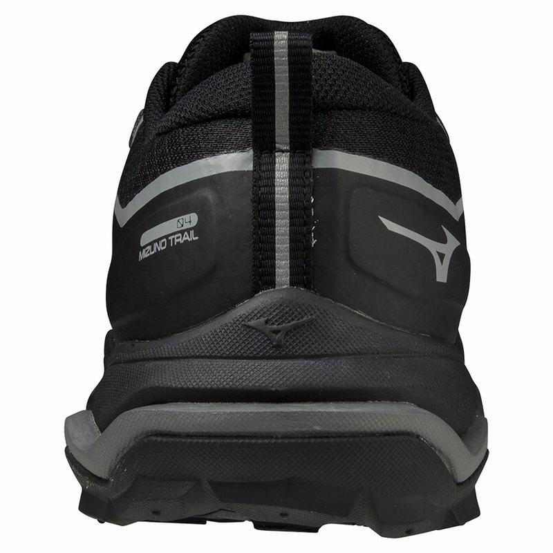 Mizuno Wave Ibuki 4 GTX Παπουτσια Trail ανδρικα μαυρα μεταλλικός γκρι σκούρο γκρι | Greece M6913ER