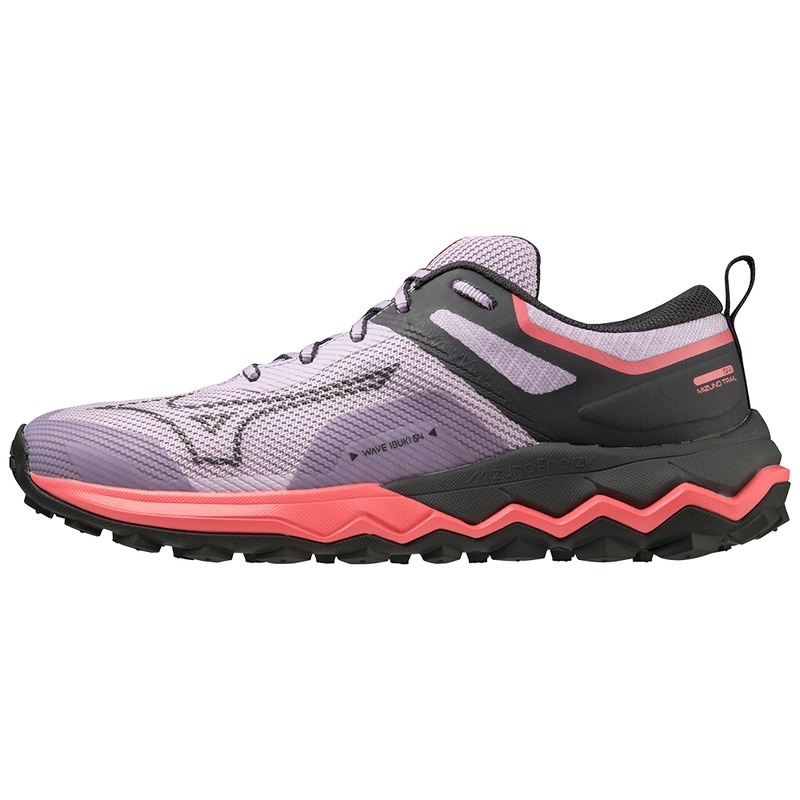 Mizuno Wave Ibuki 4 Παπουτσια Trail γυναικεια μωβ μαυρα πορτοκαλι κοραλι | Greece M3568PW