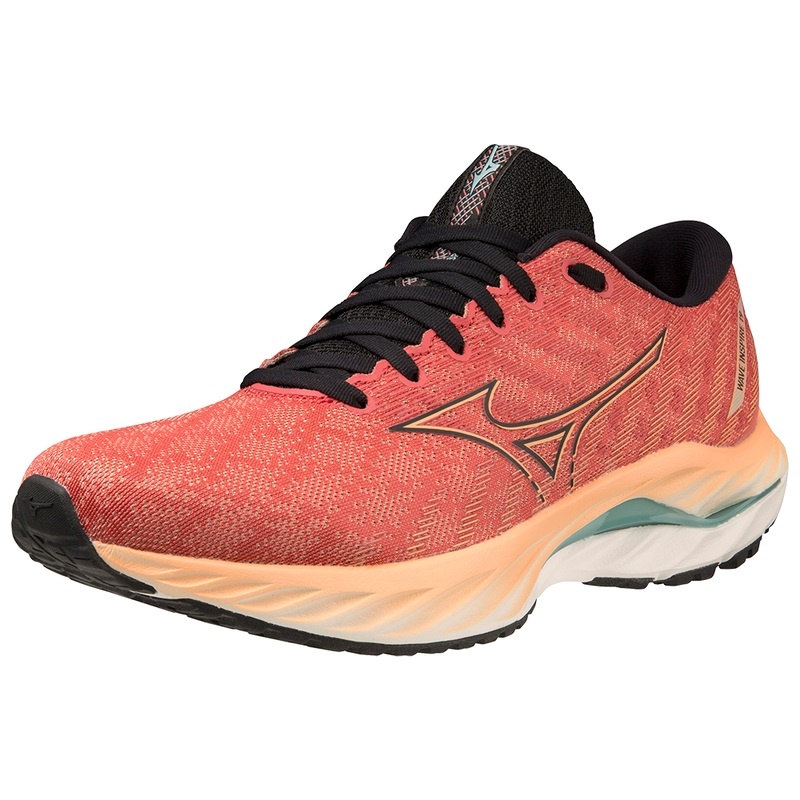 Mizuno Wave Inspire 19 Παπουτσια για Τρεξιμο ανδρικα κοκκινα μαυρα | Greece M9804PJ