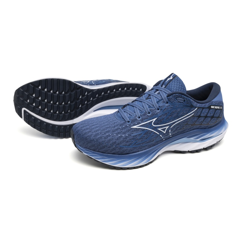 Mizuno Wave Inspire 20 Παπουτσια για Τρεξιμο ανδρικα μπλε | Greece M8563WC