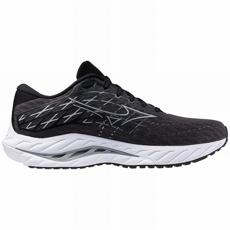 Mizuno Wave Inspire 20 Παπουτσια για Τρεξιμο ανδρικα μαυρα ασημι | Greece M1768OP