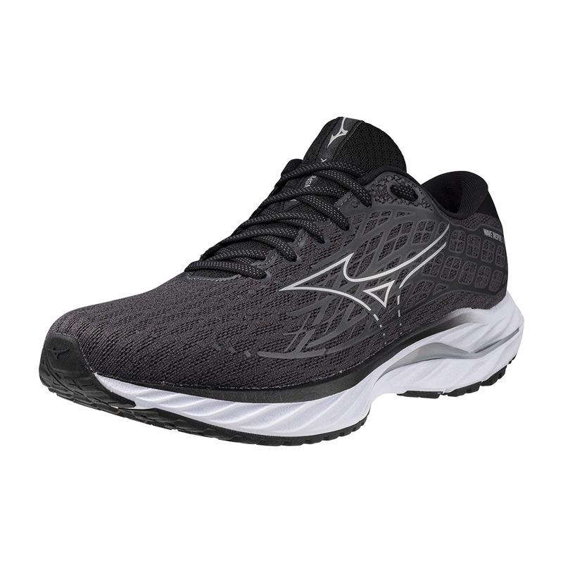 Mizuno Wave Inspire 20 Παπουτσια για Τρεξιμο ανδρικα μαυρα ασημι | Greece M1768OP