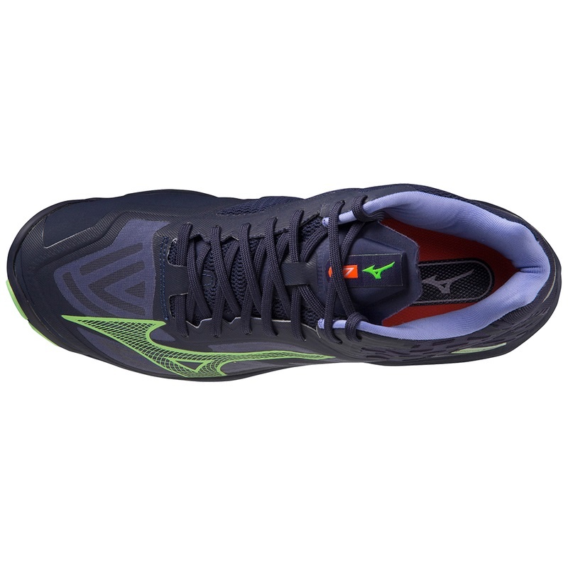 Mizuno Wave Lightning Z7Mid Παπουτσια Βολλευ γυναικεια σκουρο μπλε | Greece M8752BL