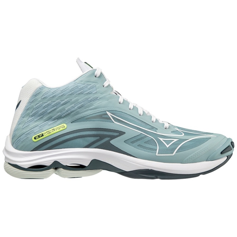 Mizuno Wave Lightning Z7Mid Παπουτσια Βολλευ γυναικεια πρασινο ασπρα | Greece M6983OU