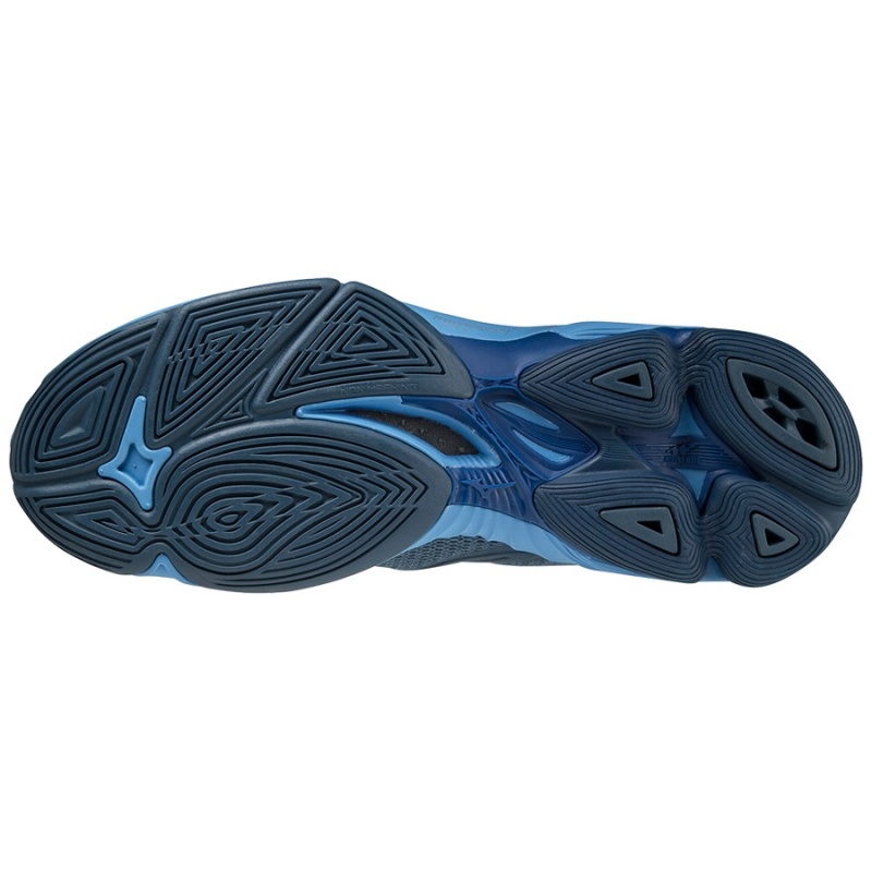 Mizuno Wave Lightning Z7Mid Παπουτσια Βολλευ ανδρικα σκουρο μπλε ασπρα μπλε | Greece M1327HZ