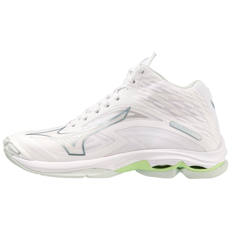 Mizuno Wave Lightning Z7 Mid Παπουτσια Βολλευ γυναικεια ασπρα | Greece M0951XV