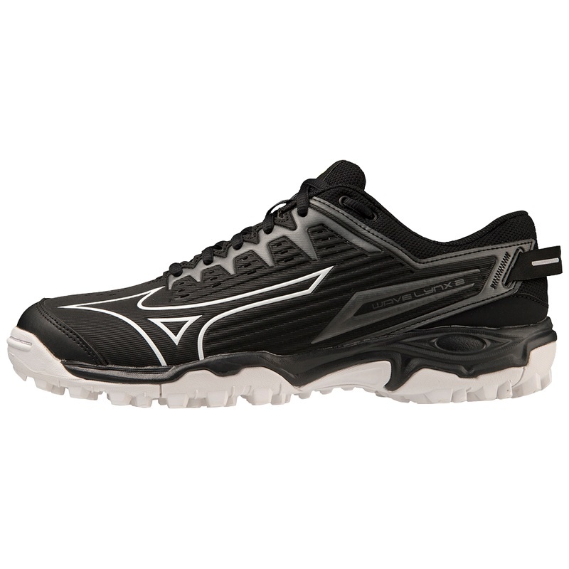 Mizuno Wave Lynx 2 Παπουτσια Χοκει ανδρικα μαυρα ασπρα | Greece M2561EU