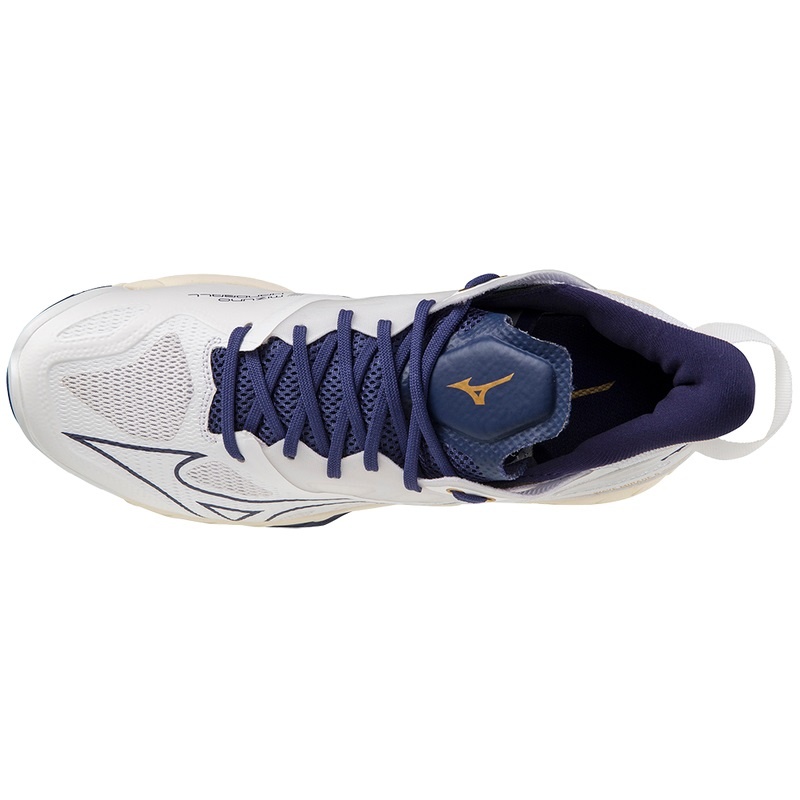 Mizuno Wave Mirage 5 Παπουτσια Χαντμπολ γυναικεια ασπρα χρυσο χρωμα | Greece M2350AL