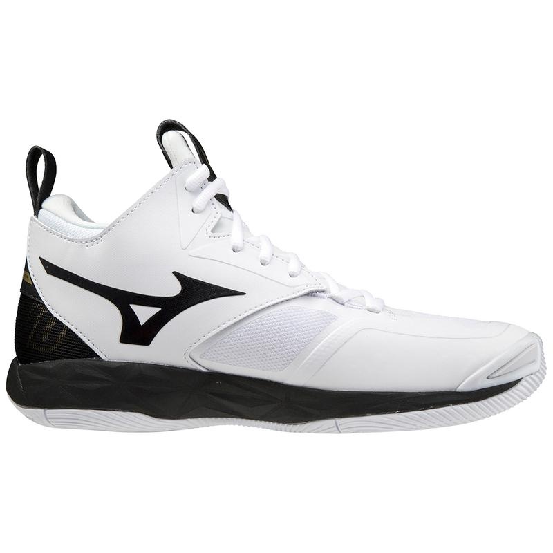 Mizuno Wave Momentum 2 Mid Παπουτσια Βολλευ ανδρικα ασπρα μαυρα | Greece M3426LU