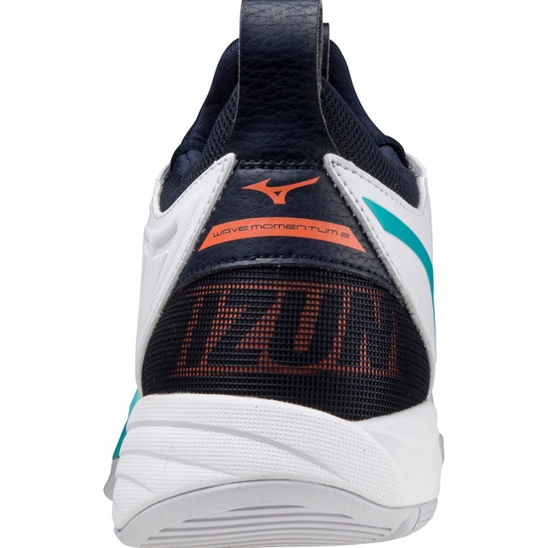 Mizuno Wave Momentum 2 Παπουτσια Βολλευ ανδρικα ασπρα | Greece M0392BY