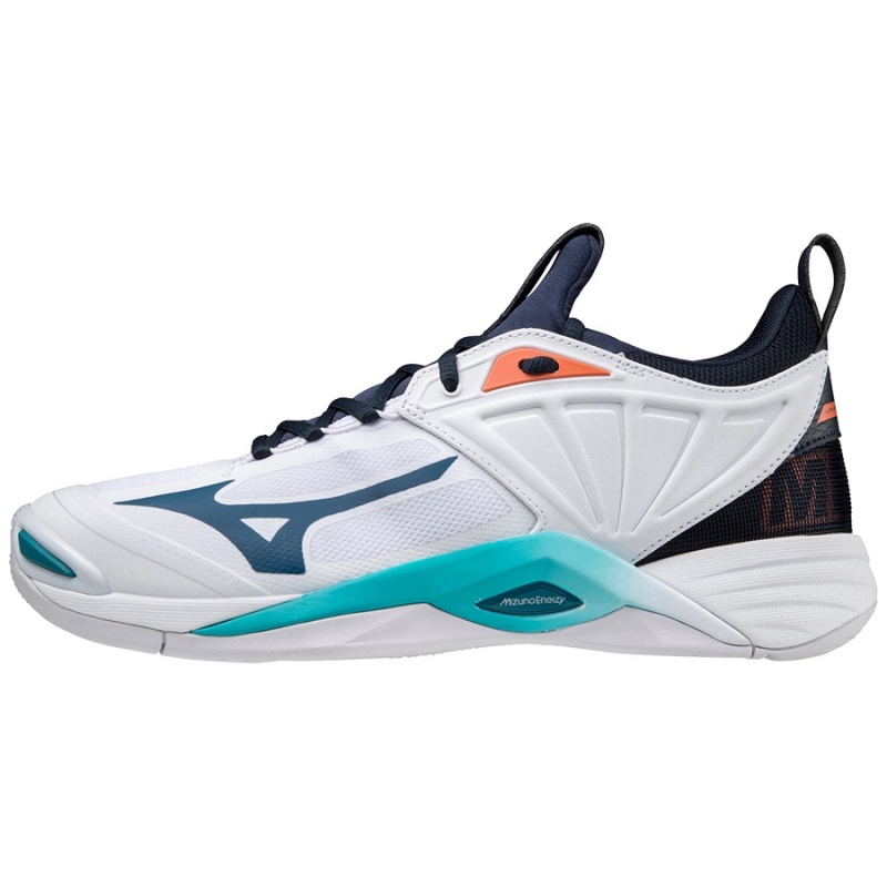 Mizuno Wave Momentum 2 Παπουτσια Βολλευ ανδρικα ασπρα | Greece M0392BY