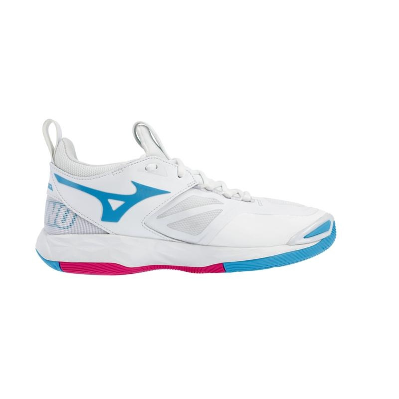 Mizuno Wave Momentum 2 Παπουτσια Βολλευ γυναικεια ασπρα ροζ | Greece M3210WF