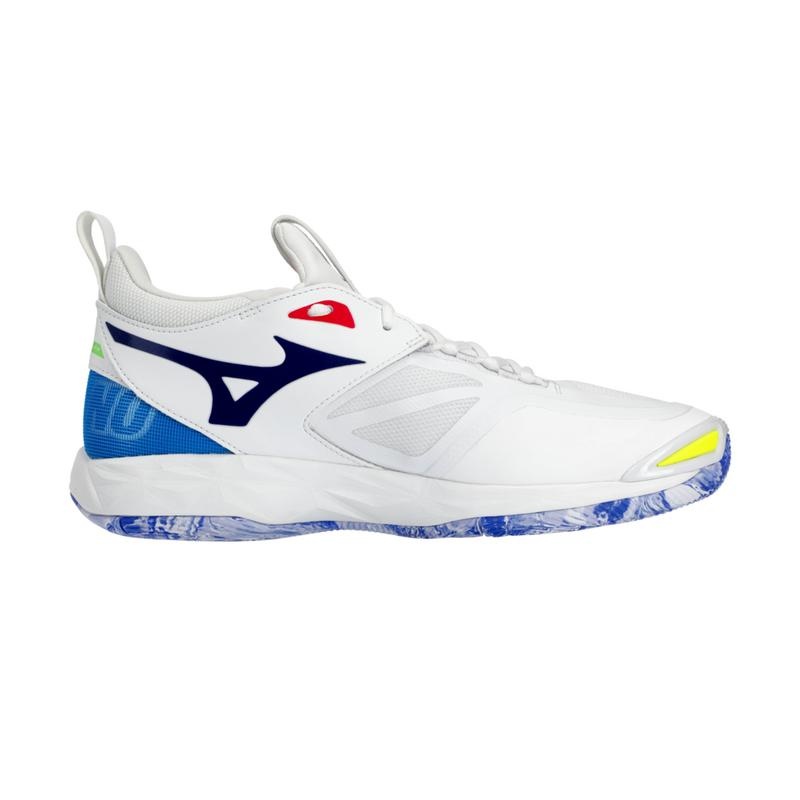 Mizuno Wave Momentum 2 Παπουτσια Βολλευ γυναικεια ασπρα μπλε | Greece M9716WO