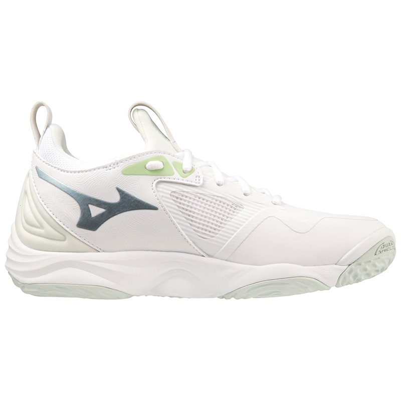 Mizuno Wave Momentum 3 Παπουτσια Βολλευ γυναικεια ασπρα πρασινο | Greece M5694OM