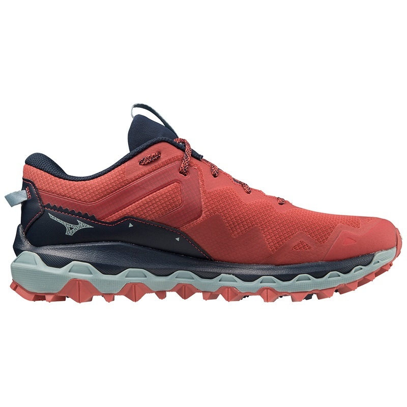 Mizuno Wave Mujin 9 Παπουτσια Trail ανδρικα κοκκινα μπλε | Greece M9625LD