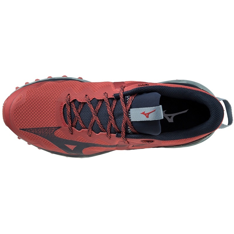 Mizuno Wave Mujin 9 Παπουτσια Trail ανδρικα κοκκινα μπλε | Greece M9625LD