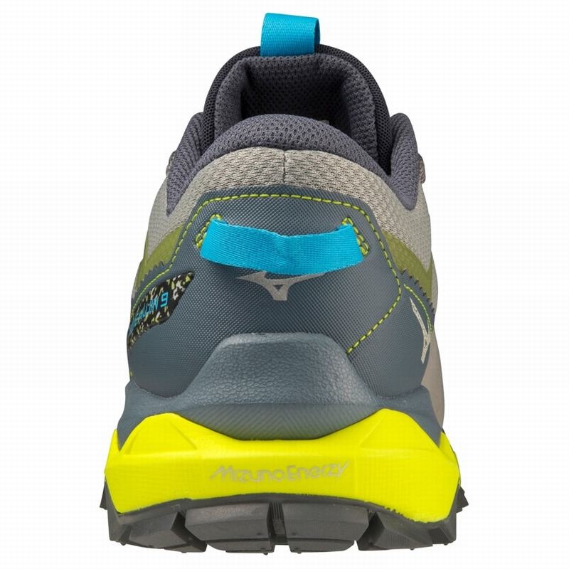 Mizuno Wave Mujin 9 Παπουτσια Trail ανδρικα γκρι μπλε | Greece M9256NK