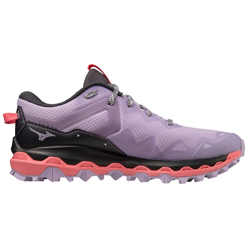 Mizuno Wave Mujin 9 Παπουτσια Trail γυναικεια μωβ ασπρα πορτοκαλι κοραλι | Greece M5820FE