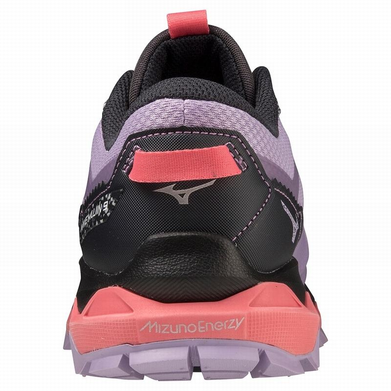 Mizuno Wave Mujin 9 Παπουτσια Trail γυναικεια μωβ ασπρα πορτοκαλι κοραλι | Greece M5820FE