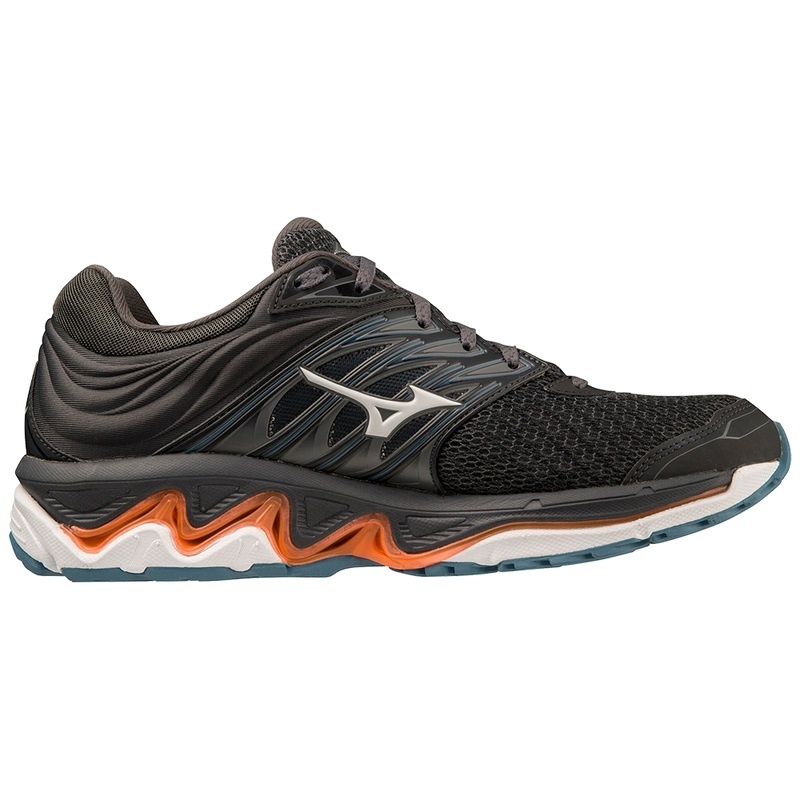 Mizuno Wave Paradox 5 Παπουτσια για Τρεξιμο ανδρικα μαυρα ανοιχτο πορτοκαλι | Greece M4029XZ