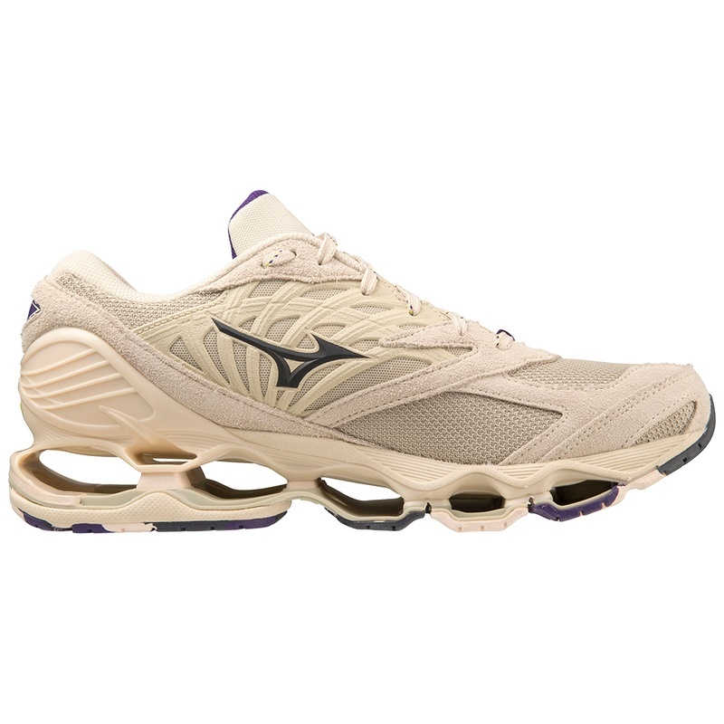 Mizuno Wave Prophecy LS Αθλητικα Παπουτσια ανδρικα καφε σκούρο γκρι κίτρινα μωβ | Greece M4937DU