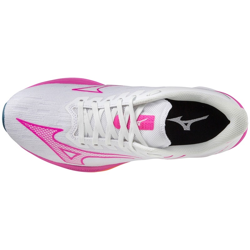 Mizuno Wave Rebellion Sonic Παπουτσια για Τρεξιμο γυναικεια ασπρα μπλε | Greece M0651IF