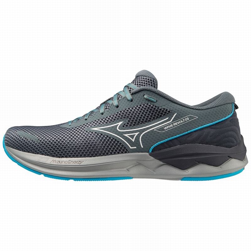 Mizuno Wave Revolt 3 Παπουτσια για Τρεξιμο ανδρικα μπλε | Greece M7152AP