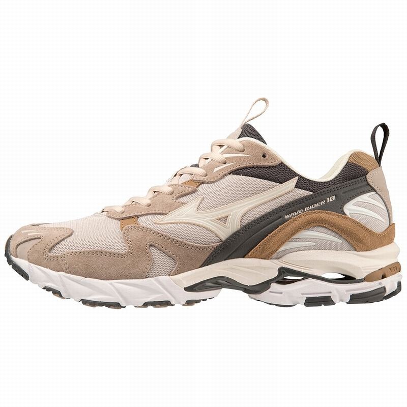 Mizuno Wave Rider 10 Premium Αθλητικα Παπουτσια γυναικεια ασημι ασπρα | Greece M6890HS