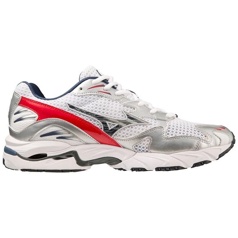 Mizuno Wave Rider 10 Αθλητικα Παπουτσια γυναικεια ασπρα μπλε κοκκινα | Greece M3251NU