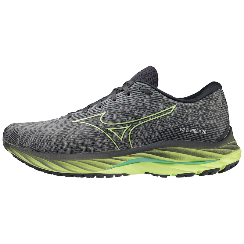 Mizuno Wave Rider 26 Παπουτσια για Τρεξιμο ανδρικα γκρι | Greece M6914BK