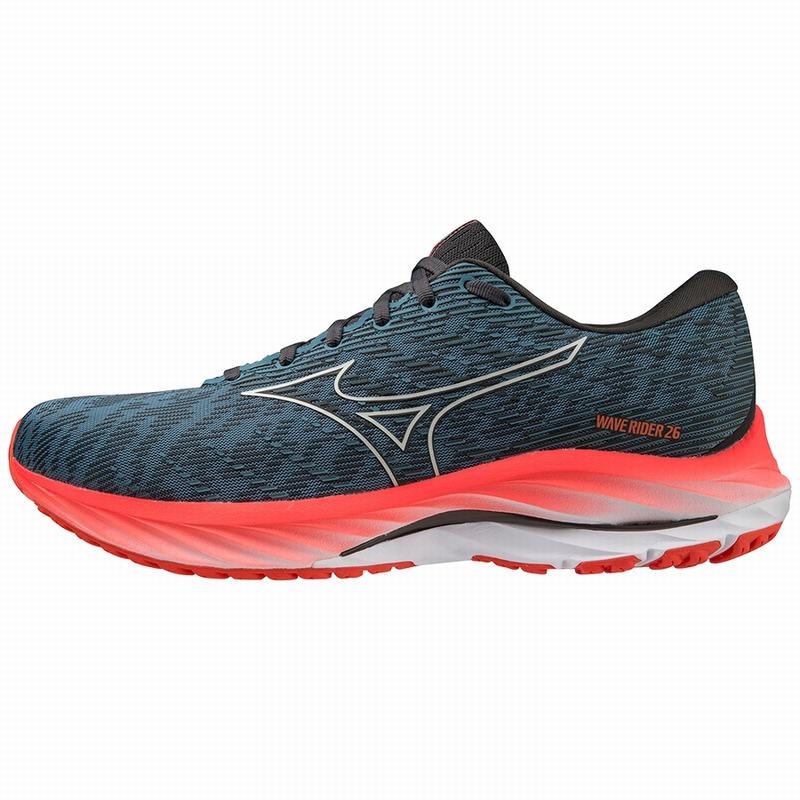 Mizuno Wave Rider 26 Παπουτσια για Τρεξιμο ανδρικα μπλε | Greece M9062GY