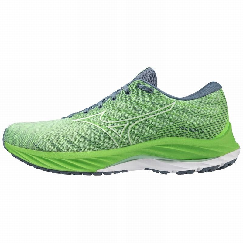 Mizuno Wave Rider 26 Παπουτσια για Τρεξιμο ανδρικα ασπρα μπλε | Greece M4531JY