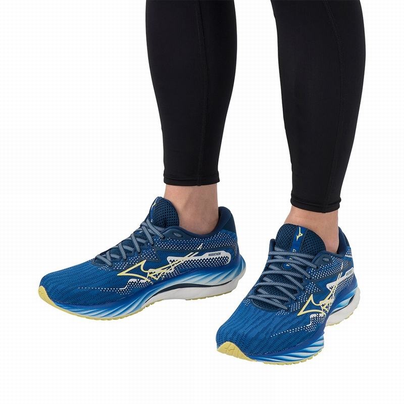 Mizuno Wave Rider 27 Amsterdam Παπουτσια για Τρεξιμο ανδρικα σκουρο μπλε | Greece M3205KD