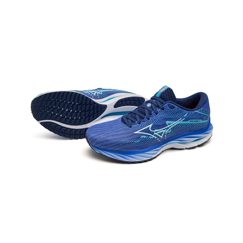 Mizuno Wave Rider 27 Παπουτσια για Τρεξιμο γυναικεια μπλε | Greece M0576BL