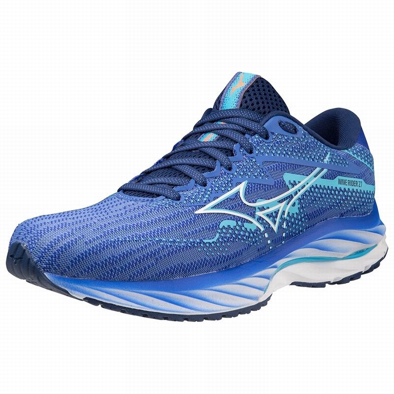 Mizuno Wave Rider 27 Παπουτσια για Τρεξιμο γυναικεια μπλε | Greece M0576BL