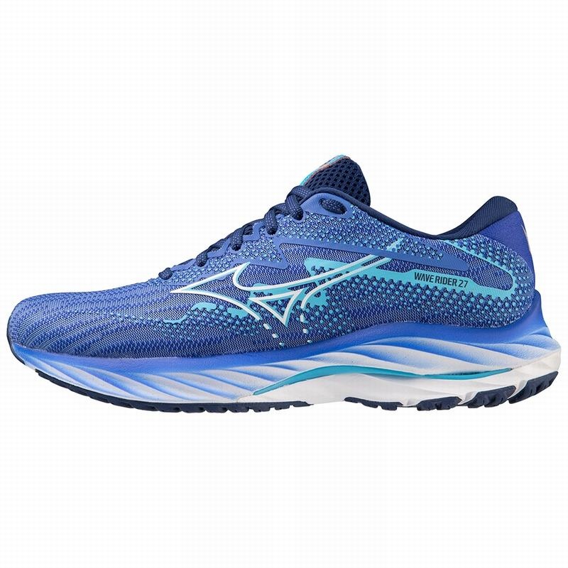 Mizuno Wave Rider 27 Παπουτσια για Τρεξιμο γυναικεια μπλε | Greece M0576BL