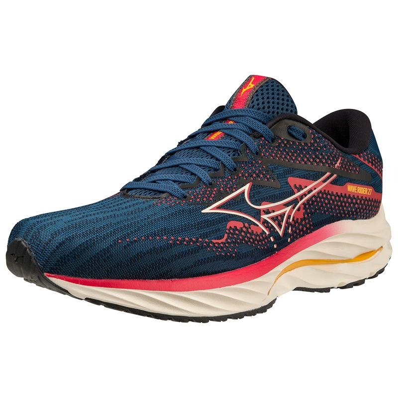 Mizuno Wave Rider 27 Παπουτσια για Τρεξιμο ανδρικα μπλε | Greece M2485DT