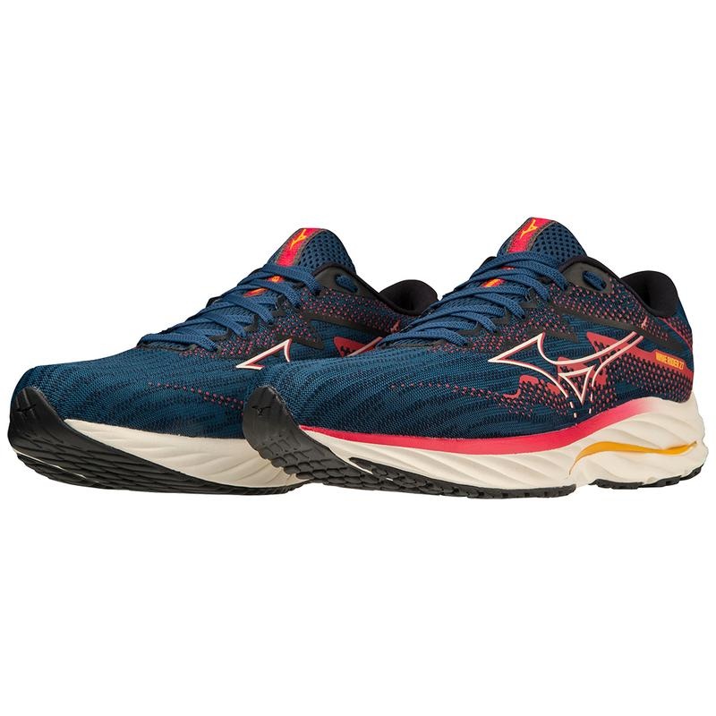 Mizuno Wave Rider 27 Παπουτσια για Τρεξιμο ανδρικα μπλε | Greece M2485DT