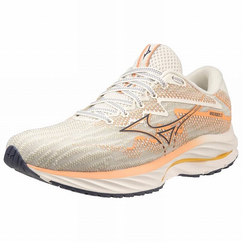 Mizuno Wave Rider 27 Παπουτσια για Τρεξιμο γυναικεια ασπρα | Greece M3924XK