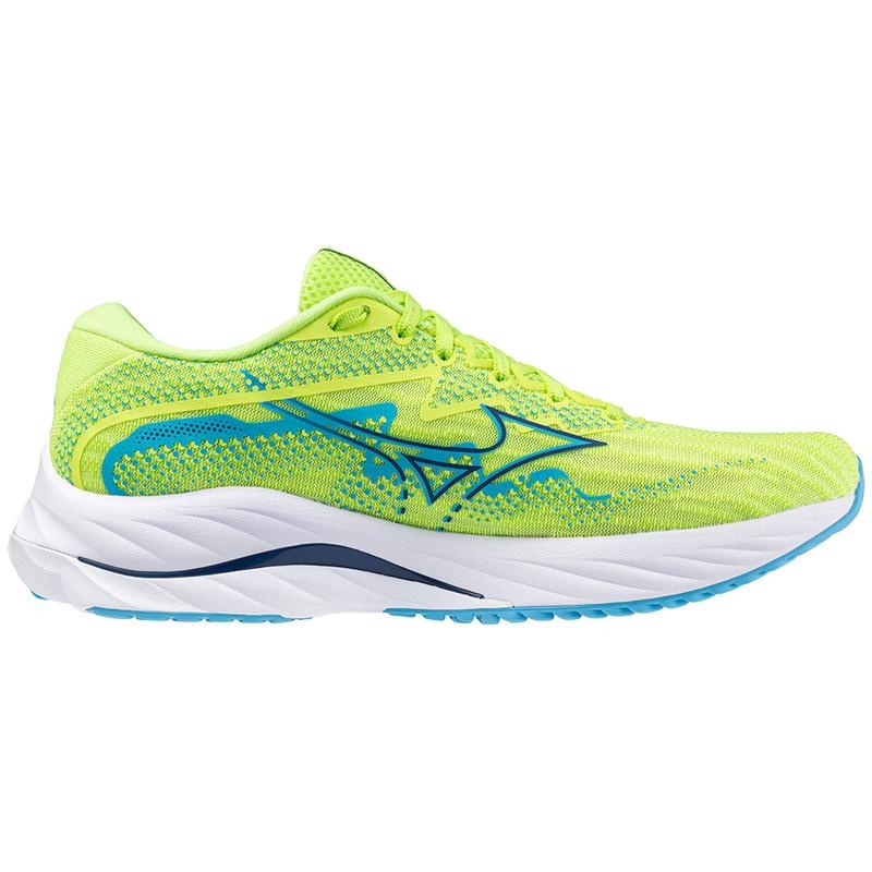 Mizuno Wave Rider 27 Παπουτσια για Τρεξιμο ανδρικα πρασινο σκουρο μπλε | Greece M8643TH