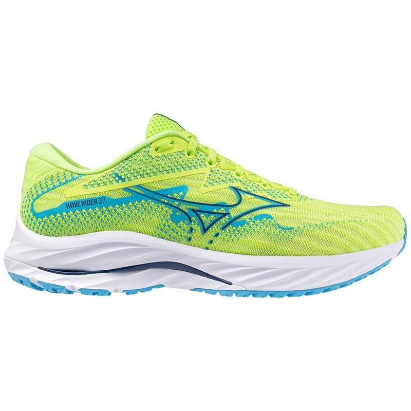 Mizuno Wave Rider 27 Παπουτσια για Τρεξιμο ανδρικα πρασινο σκουρο μπλε | Greece M8643TH