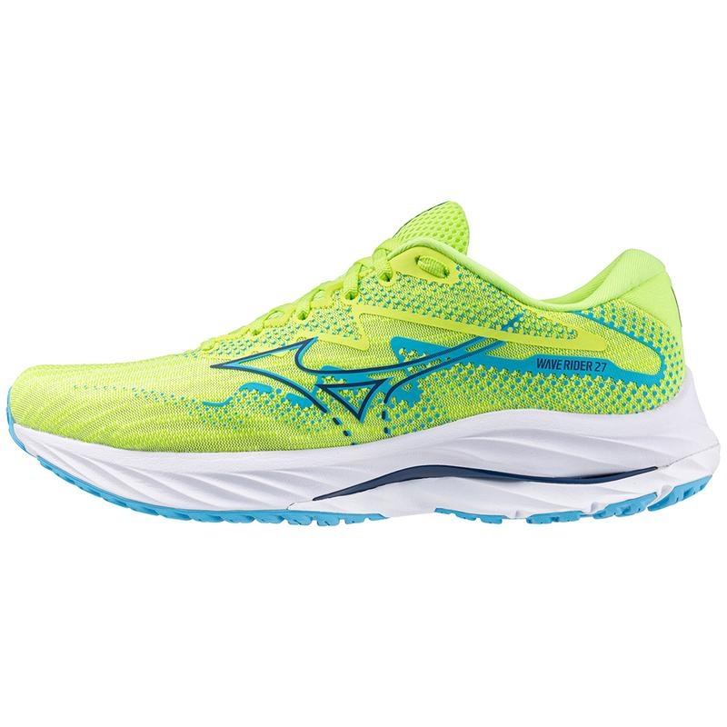 Mizuno Wave Rider 27 Παπουτσια για Τρεξιμο ανδρικα πρασινο σκουρο μπλε | Greece M8643TH