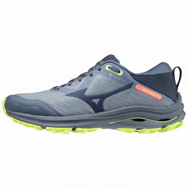 Mizuno Wave Rider GTX Παπουτσια Trail γυναικεια μπλε | Greece M6935DZ