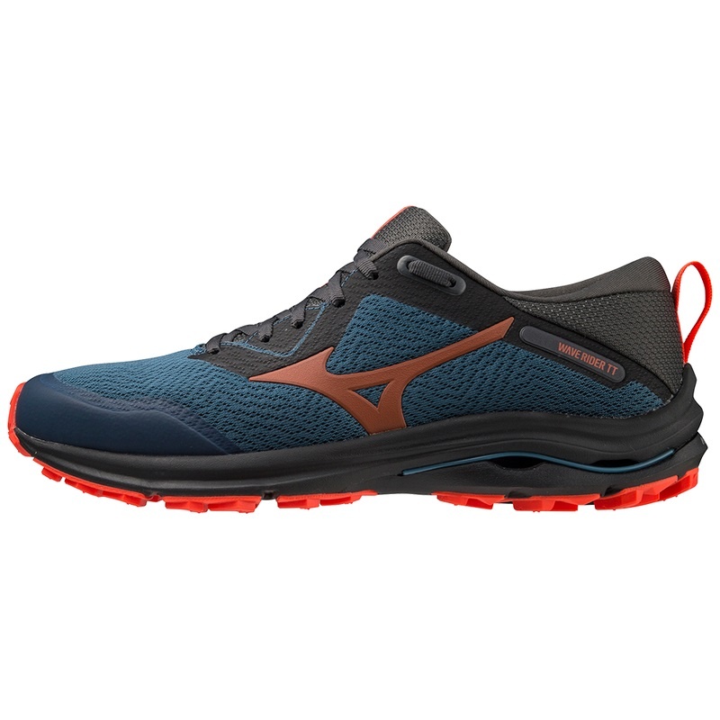 Mizuno Wave Rider TT Παπουτσια Trail ανδρικα μπλε μαυρα | Greece M7408YZ